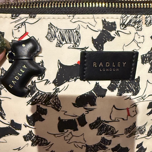 RADLEY LONDON Cream Scottie-Print Crossbody with Black and Red Accents - Picture 4 of 4